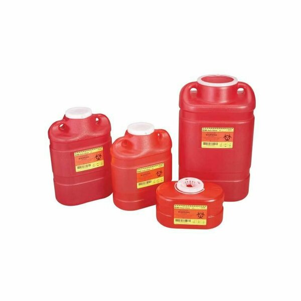 Bd sharps container, multi-use, one-piece, red, 5 gal. 300473Z
